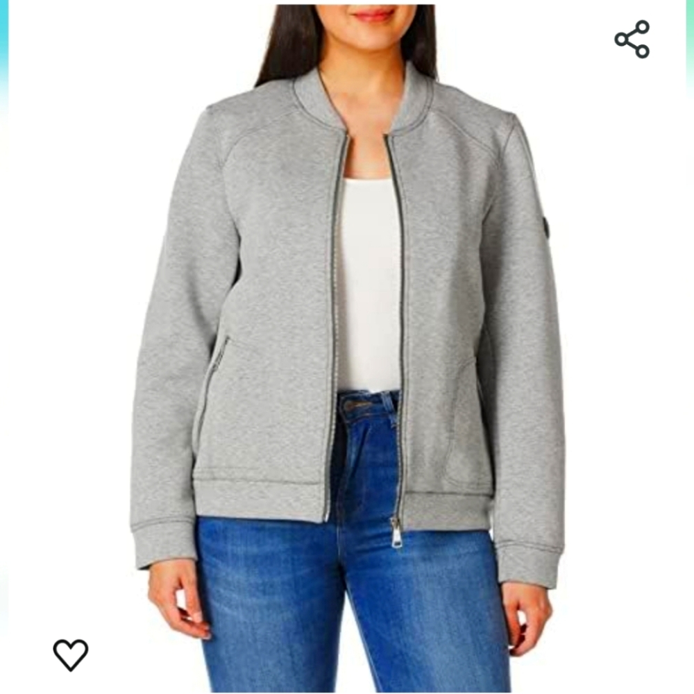 NWT Calvin Klein Women Zip Front Scuba Jacket